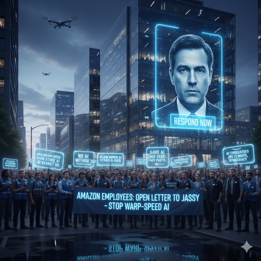 Amazon Employees Issue Stark AI Warning to CEO Jassy: 1,000+ Sign Open Letter Against 'Warp-Speed' Rollout