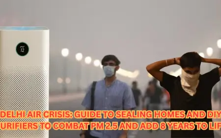 Delhi Air Crisis: Guide to Sealing Homes and DIY Purifiers to Combat PM 2.5 and Add 8 Years to Life