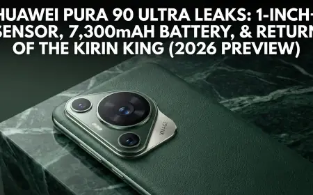 Huawei Pura 90 Ultra Leaks: 1-Inch+ Sensor, 7,300mAh Battery, and the Return of the Kirin King (2026 Preview)