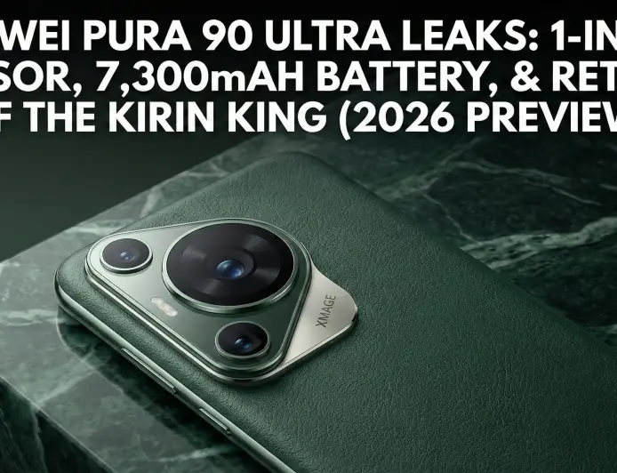Huawei Pura 90 Ultra Leaks: 1-Inch+ Sensor, 7,300mAh Battery, and the Return of the Kirin King (2026 Preview)