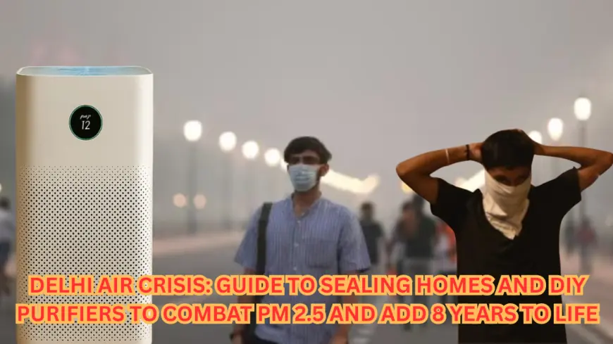 Delhi Air Crisis: Guide to Sealing Homes and DIY Purifiers to Combat PM 2.5 and Add 8 Years to Life
