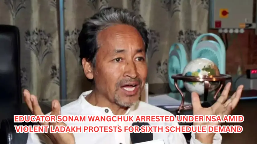 Modi Government Slams NSA on Sonam Wangchuk as Ladakh Erupts: Police Firing Kills Kargil Veteran in Protest Over Sixth Schedule