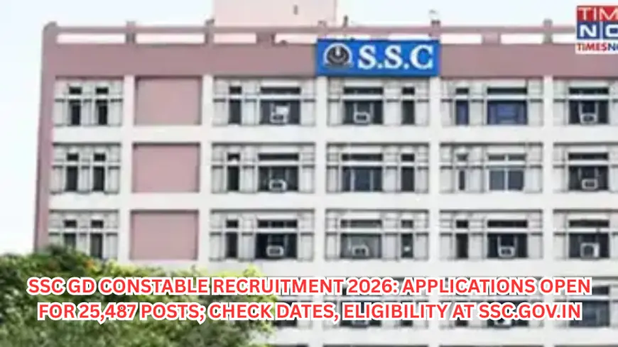 SSC GD Constable Recruitment 2026: Applications Open for 25,487 Posts; Check Dates, Eligibility at ssc.gov.in