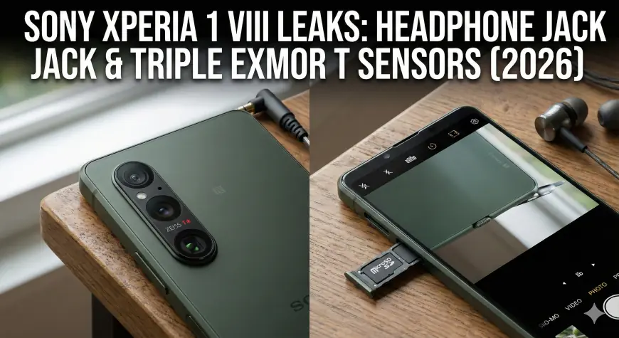 Sony Xperia 1 VIII Leaks: Snapdragon 8 Gen 5, Triple Exmor T Sensors, and the Survival of the Headphone Jack (2026 Preview)