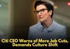 Citi CEO Warns of More Job Cuts, Demands Culture Shift